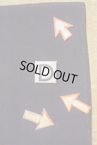 Photo21: O0510C Vintage Japanese kimono   Black TOMESODE formal for women / Silk. Chrysanthemum,   (Grade B) (21)