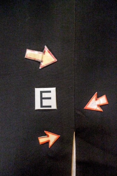 Photo22: O0510D Vintage Japanese kimono   Black TOMESODE formal for women / Silk. Chrysanthemum, There are stains all over.  (Grade D) (22)