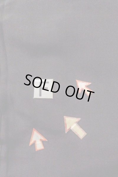 Photo23: O0510D Vintage Japanese kimono   Black TOMESODE formal for women / Silk. Chrysanthemum, There are stains all over.  (Grade D) (23)