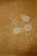Photo3: Mint O0528A Vintage Japanese Kimono   Brown  FUKURO OBI sash Flower Silk. (Grade A) (3)