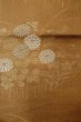 Photo4: Mint O0528A Vintage Japanese Kimono   Brown  FUKURO OBI sash Flower Silk. (Grade A) (4)