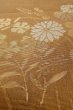 Photo10: Mint O0528A Vintage Japanese Kimono   Brown  FUKURO OBI sash Flower Silk. (Grade A) (10)