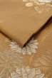 Photo11: Mint O0528A Vintage Japanese Kimono   Brown  FUKURO OBI sash Flower Silk. (Grade A) (11)