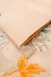 Photo11: O0528B Vintage Japanese Kimono  Pale Pink  NAGOYA OBI sash Flower Linen. (Grade B) (11)