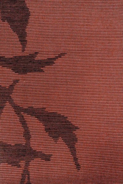 Photo5: Mint O0528D Vintage Japanese Kimono   Dark Red  NAGOYA OBI sash Flower Linen. (Grade A) (5)