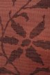 Photo6: Mint O0528D Vintage Japanese Kimono   Dark Red  NAGOYA OBI sash Flower Linen. (Grade A) (6)