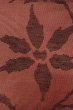 Photo7: Mint O0528D Vintage Japanese Kimono   Dark Red  NAGOYA OBI sash Flower Linen. (Grade A) (7)