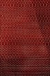 Photo4: Mint O0528E Vintage Japanese Kimono   Dark Red  FUKURO NAGOYA Obi Geometrical pattern Linen. (Grade A) (4)