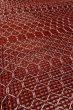Photo10: Mint O0528E Vintage Japanese Kimono   Dark Red  FUKURO NAGOYA Obi Geometrical pattern Linen. (Grade A) (10)