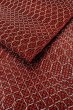 Photo11: Mint O0528E Vintage Japanese Kimono   Dark Red  FUKURO NAGOYA Obi Geometrical pattern Linen. (Grade A) (11)
