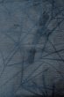 Photo3: O0528G Vintage Japanese Kimono  Dark Navy Blue  NAGOYA OBI sash Bamboo    Linen. (Grade B) (3)