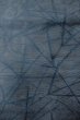 Photo4: O0528G Vintage Japanese Kimono  Dark Navy Blue  NAGOYA OBI sash Bamboo    Linen. (Grade B) (4)