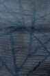 Photo6: O0528G Vintage Japanese Kimono  Dark Navy Blue  NAGOYA OBI sash Bamboo    Linen. (Grade B) (6)