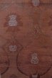 Photo4: O0528K Vintage Japanese Kimono Dark Grayish Dark Red  FUKURO NAGOYA Obi Chinz pattern Linen. (Grade A) (4)