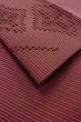 Photo12: Mint O0528N Vintage Japanese Kimono   Dark Red  FUKURO NAGOYA Obi Abstract pattern Linen. (Grade A) (12)