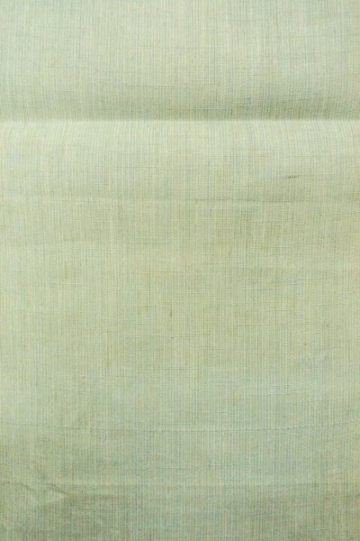 Photo4: O0528P Vintage Japanese Kimono  Pale Light Blue  FUKURO NAGOYA Obi Flower Linen. (Grade D) (4)