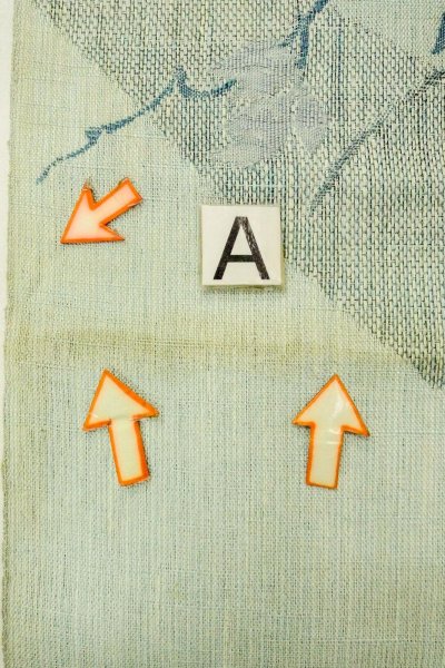 Photo13: O0528P Vintage Japanese Kimono  Pale Light Blue  FUKURO NAGOYA Obi Flower Linen. (Grade D) (13)