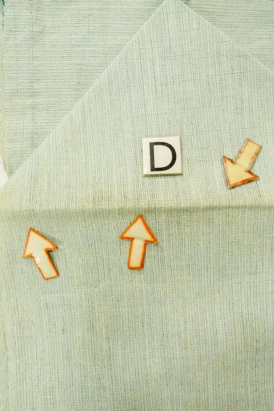 Photo16: O0528P Vintage Japanese Kimono  Pale Light Blue  FUKURO NAGOYA Obi Flower Linen. (Grade D) (16)