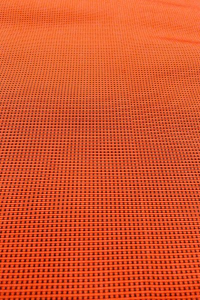 Photo9: O0528R Vintage Japanese Kimono  Vivid Vermilion  FUKURO NAGOYA Obi Plaid Checks Silk. (Grade C) (9)