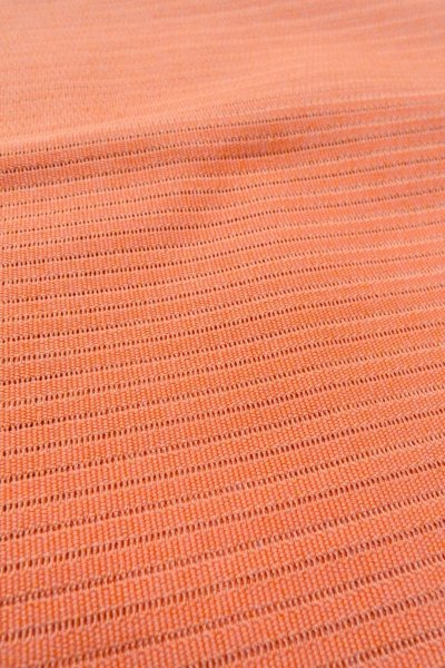 Photo11: O0528S Vintage Japanese Kimono  Pale Coral  NAGOYA OBI sash Flower Linen. (Grade C) (11)