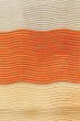 Photo7: O0528U Vintage Japanese Kimono   Multi Color  FUKURO NAGOYA Obi Stripes Linen. (Grade B) (7)