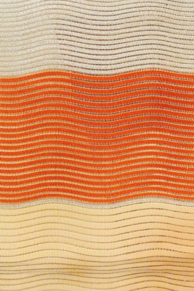 Photo7: O0528U Vintage Japanese Kimono   Multi Color  FUKURO NAGOYA Obi Stripes Linen. (Grade B) (7)