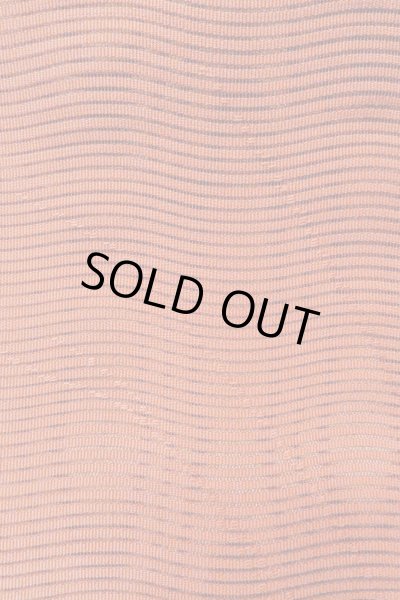 Photo7: O0528W Vintage Japanese Kimono   Vermilion  FUKURO OBI sash MOMIJI maple leaf Linen. (Grade A) (7)