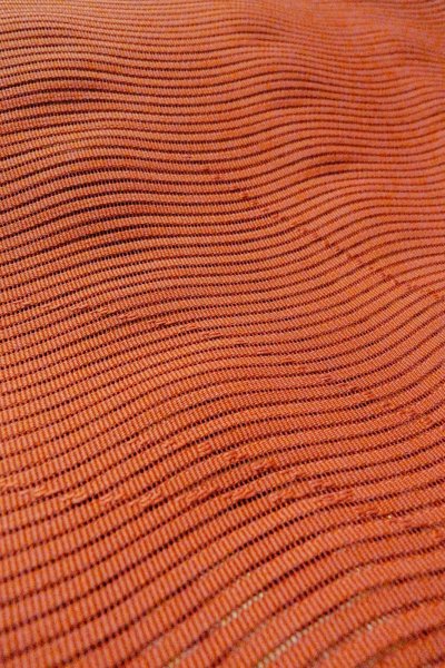 Photo10: O0528W Vintage Japanese Kimono   Vermilion  FUKURO OBI sash MOMIJI maple leaf Linen. (Grade A) (10)