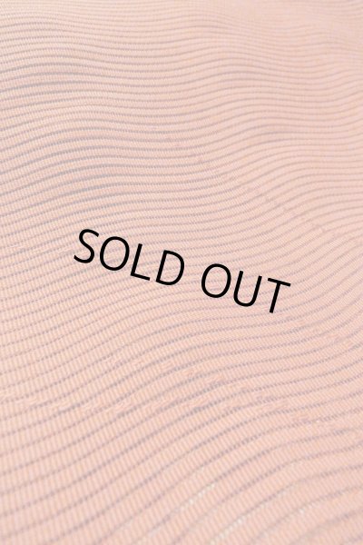 Photo10: O0528W Vintage Japanese Kimono   Vermilion  FUKURO OBI sash MOMIJI maple leaf Linen. (Grade A) (10)