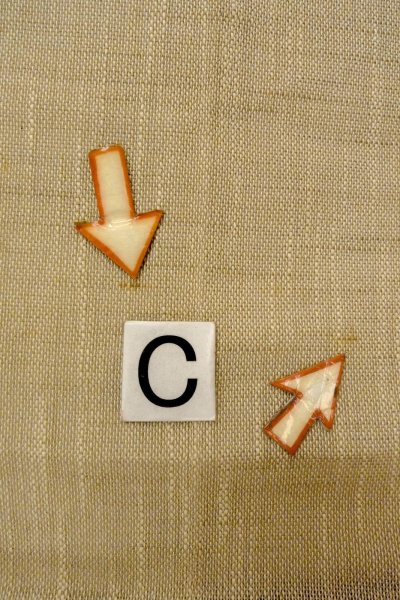 Photo14: O0528X Vintage Japanese Kimono  Dark Beige  FUKURO NAGOYA Obi Tall grass Linen. (Grade C) (14)