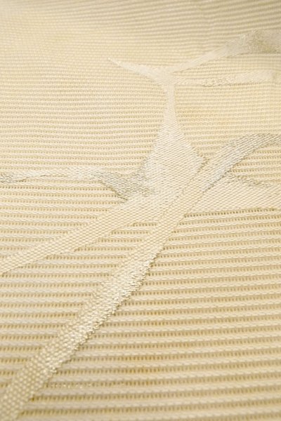 Photo10: O0528Z Vintage Japanese Kimono   Off White  NAGOYA OBI sash Abstract pattern Linen. (Grade C) (10)