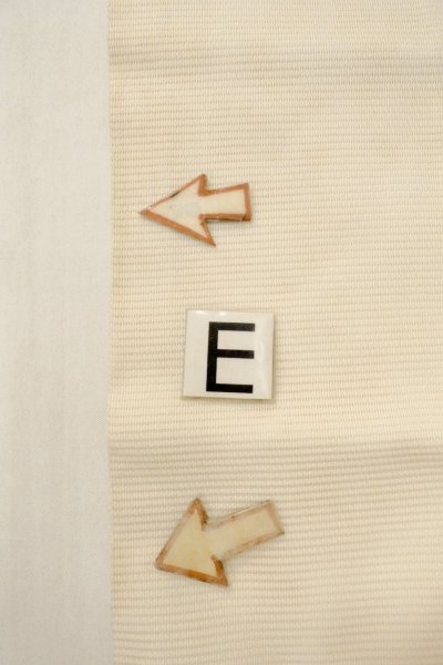 Photo17: O0528Z Vintage Japanese Kimono   Off White  NAGOYA OBI sash Abstract pattern Linen. (Grade C) (17)