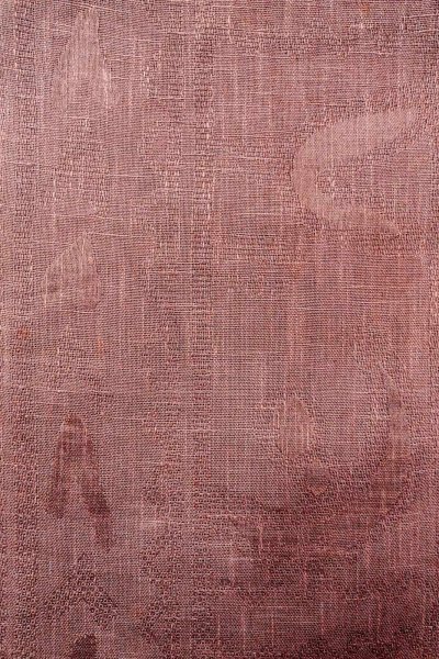 Photo3: O0529A Vintage Japanese Kimono Pale Grayish Purple  FUKURO NAGOYA Obi Abstract pattern Linen. (Grade C) (3)