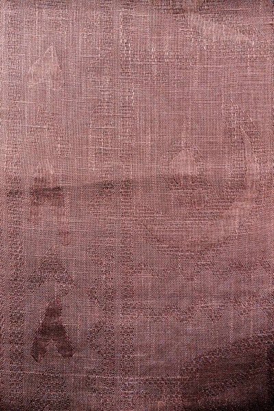 Photo4: O0529A Vintage Japanese Kimono Pale Grayish Purple  FUKURO NAGOYA Obi Abstract pattern Linen. (Grade C) (4)