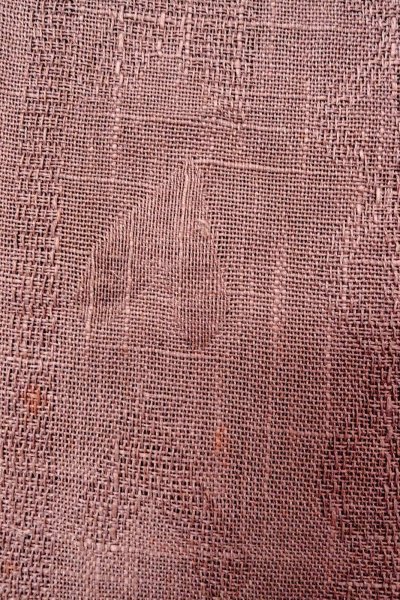 Photo6: O0529A Vintage Japanese Kimono Pale Grayish Purple  FUKURO NAGOYA Obi Abstract pattern Linen. (Grade C) (6)