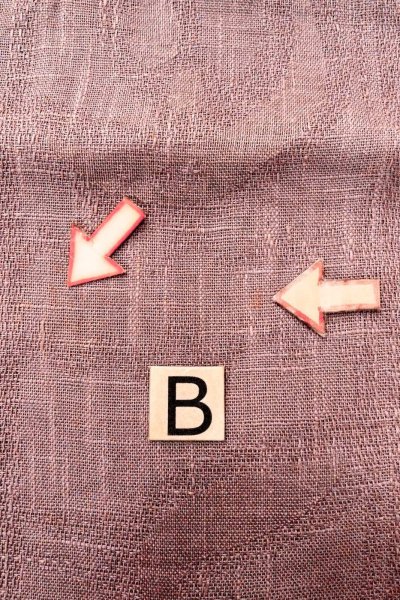 Photo13: O0529A Vintage Japanese Kimono Pale Grayish Purple  FUKURO NAGOYA Obi Abstract pattern Linen. (Grade C) (13)