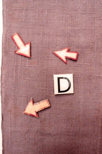 Photo15: O0529A Vintage Japanese Kimono Pale Grayish Purple  FUKURO NAGOYA Obi Abstract pattern Linen. (Grade C) (15)