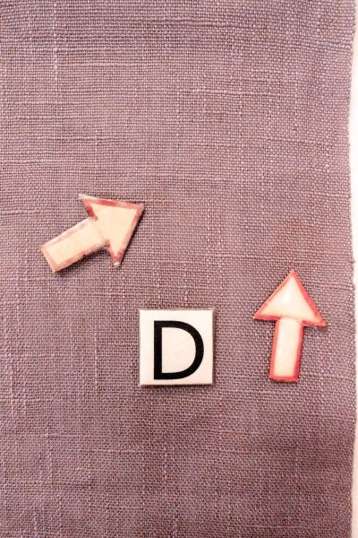 Photo16: O0529A Vintage Japanese Kimono Pale Grayish Purple  FUKURO NAGOYA Obi Abstract pattern Linen. (Grade C) (16)