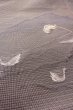 Photo9: O0529B Vintage Japanese Kimono  Grayish Purple  FUKURO NAGOYA Obi Bird Linen. (Grade C) (9)
