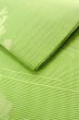 Photo11: O0529C Vintage Japanese Kimono  Light Yellowish Green  FUKURO NAGOYA Obi Iris Linen. (Grade B) (11)