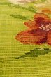 Photo10: Mint O0529D Vintage Japanese Kimono  Vivid Yellowish Green  FUKURO NAGOYA Obi Flower Linen. (Grade A) (10)