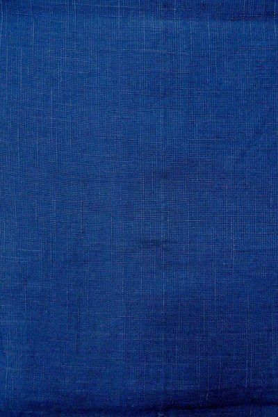 Photo3: O0606A Vintage Japanese Kimono  Dark Indigo Blue  NAGOYA OBI sash Bamboo leaf Linen. (Grade B) (3)