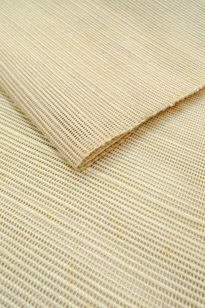 Photo11: O0606B Vintage Japanese Kimono  Pale Off White  NAGOYA OBI sash Abstract pattern Linen. (Grade C) (11)