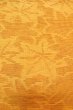 Photo6: O0606C Vintage Japanese Kimono   Golden Yellow  NAGOYA OBI sash MOMIJI maple leaf Linen. (Grade B) (6)