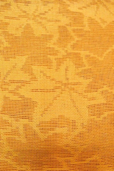 Photo6: O0606C Vintage Japanese Kimono   Golden Yellow  NAGOYA OBI sash MOMIJI maple leaf Linen. (Grade B) (6)