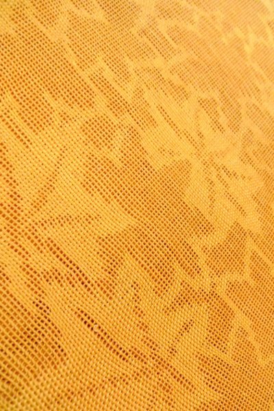 Photo8: O0606C Vintage Japanese Kimono   Golden Yellow  NAGOYA OBI sash MOMIJI maple leaf Linen. (Grade B) (8)