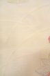 Photo8: O0606D Vintage Japanese Kimono  Pale Off White  NAGOYA OBI sash Peony Linen. (Grade C) (8)