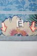 Photo18: O0606E Vintage Japanese Kimono  Shiny Silver  NAGOYA OBI sash Flower Linen. (Grade D) (18)