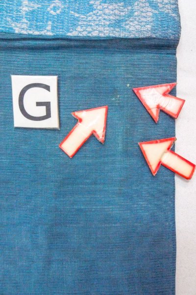 Photo20: O0606E Vintage Japanese Kimono  Shiny Silver  NAGOYA OBI sash Flower Linen. (Grade D) (20)