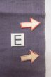 Photo17: O0606F Vintage Japanese Kimono  Dark Purple  NAGOYA OBI sash Leaf Linen. (Grade C) (17)